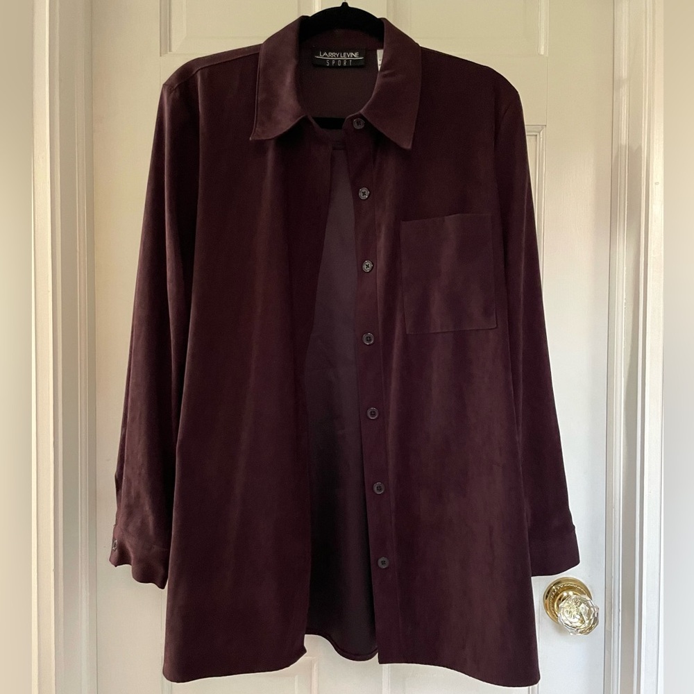 Burgundy shirt or jacket size large by Larry Levine